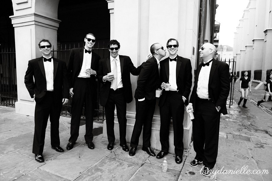 candid groomsmen photo