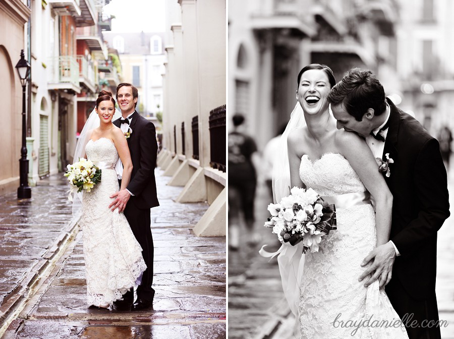 Bride and groom new orleans portrait