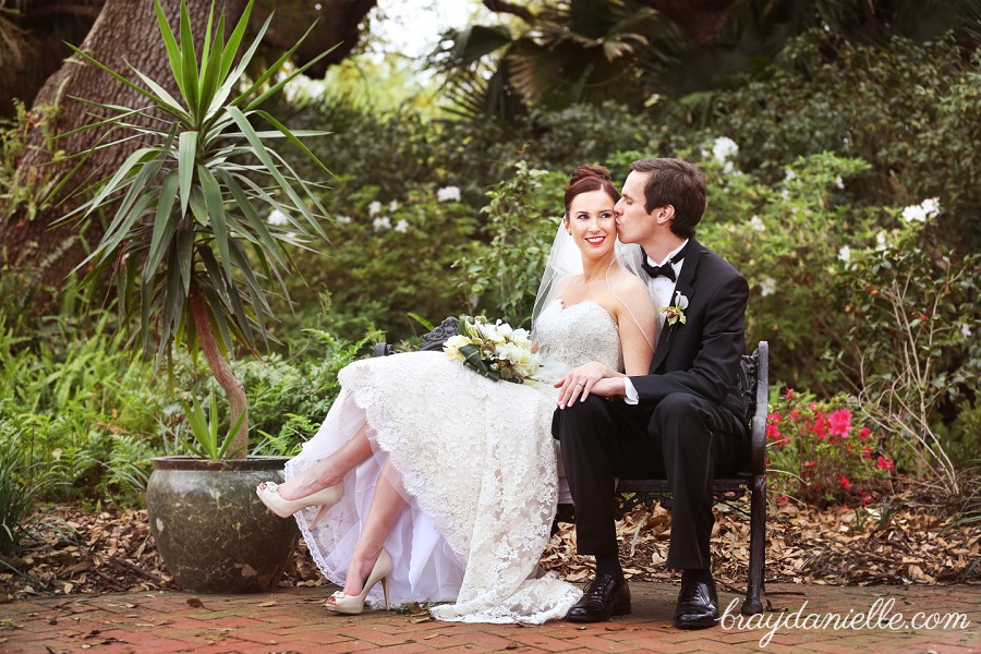 outside bride and groom photo Audubon Tea Room, New Orleans, LA