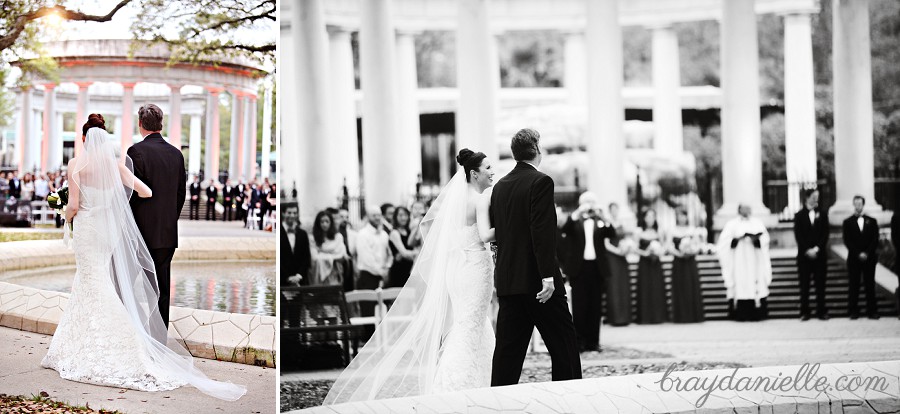 Walking down the aisle Audubon Tea Room, New Orleans, LA