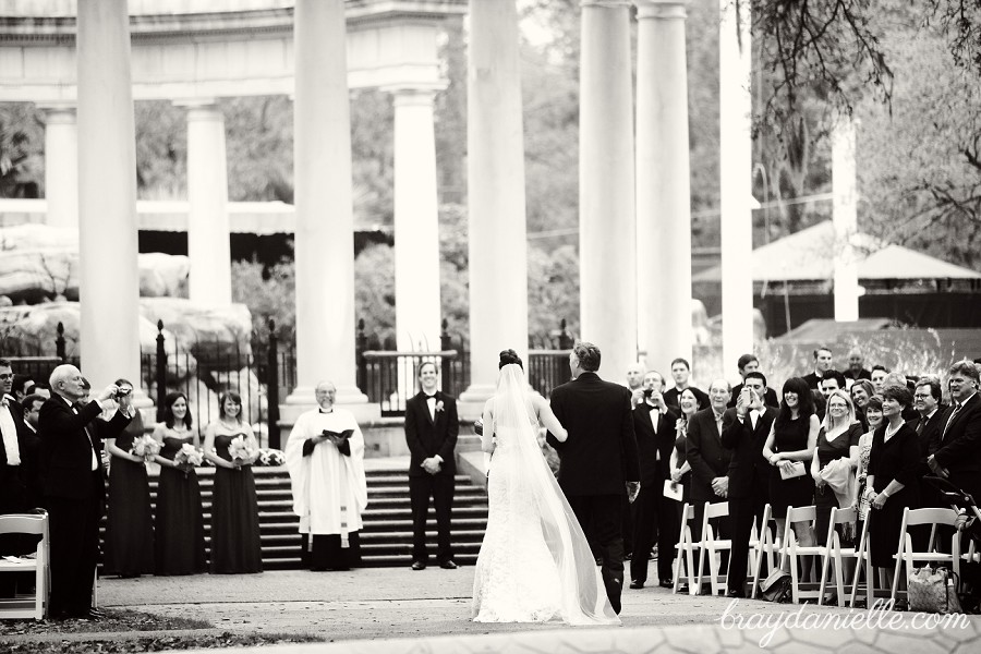 wedding ceremony Audubon Tea Room, New Orleans, LA