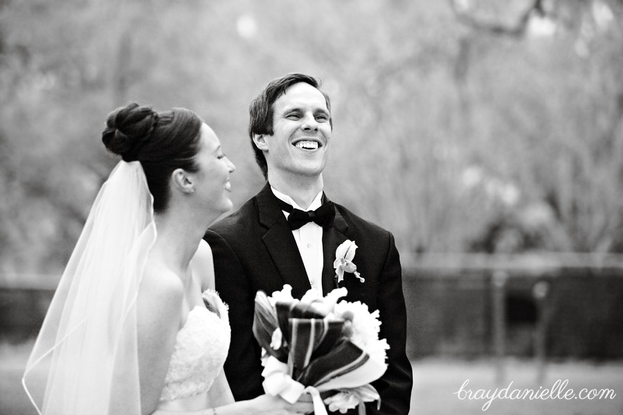 bride and groom laughing Audubon Tea Room, New Orleans, LA