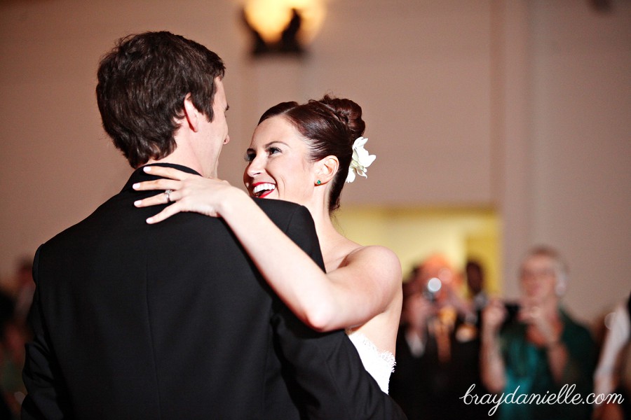 bride and groom first dance Audubon Tea Room, New Orleans, LA
