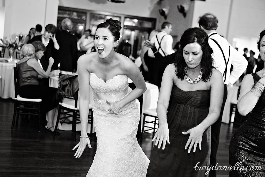 bride having fun dancing