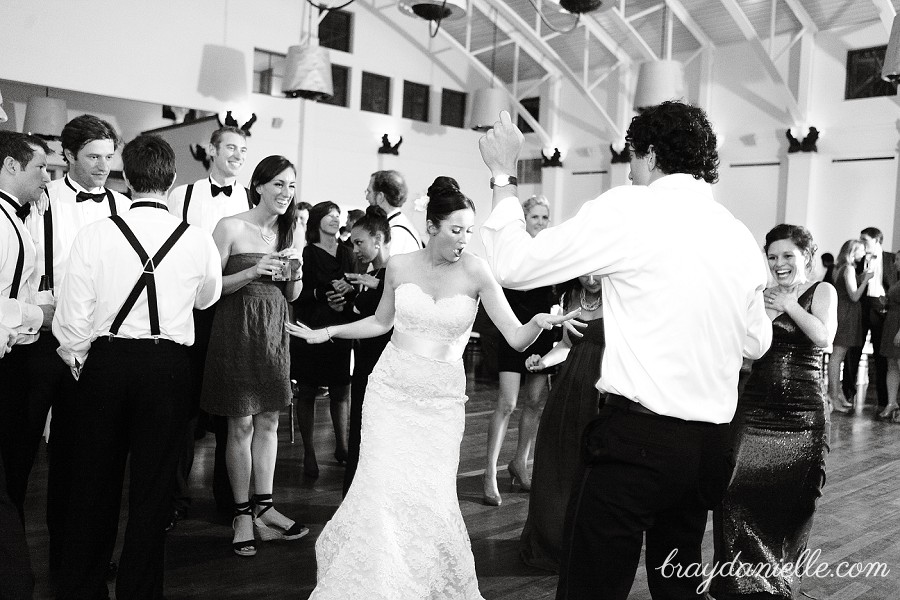 bride dancing Audubon Tea Room, New Orleans, LA