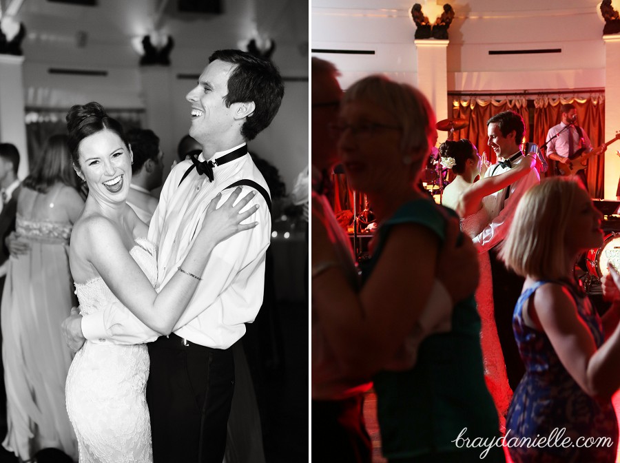 bride and groom dancing, wedding by Bray Danielle Photography