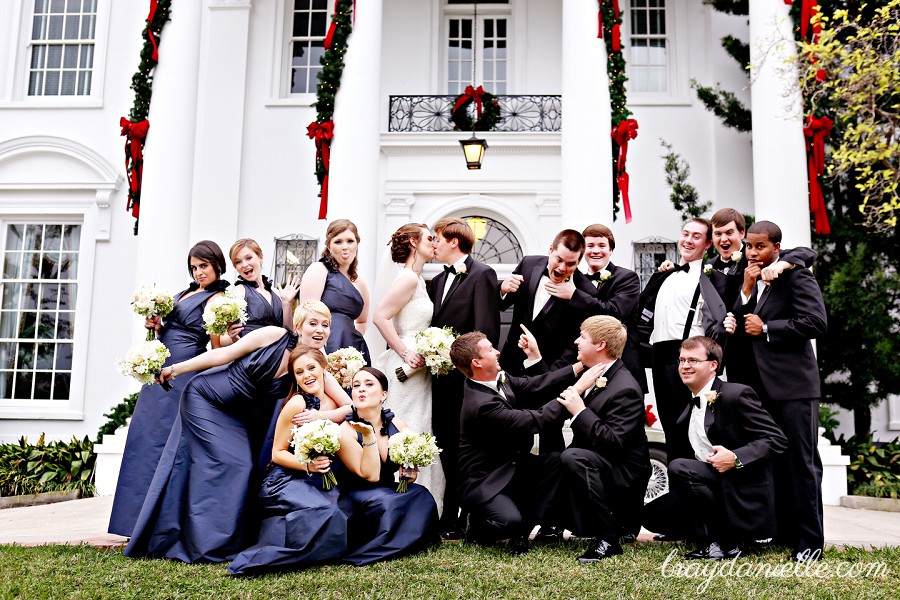 fun wedding party photo