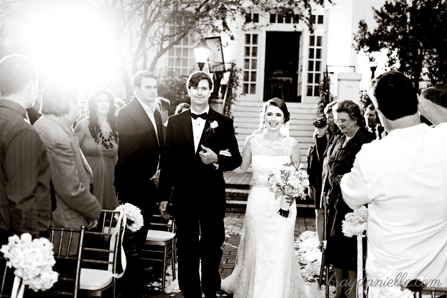 bride walking down the aisle