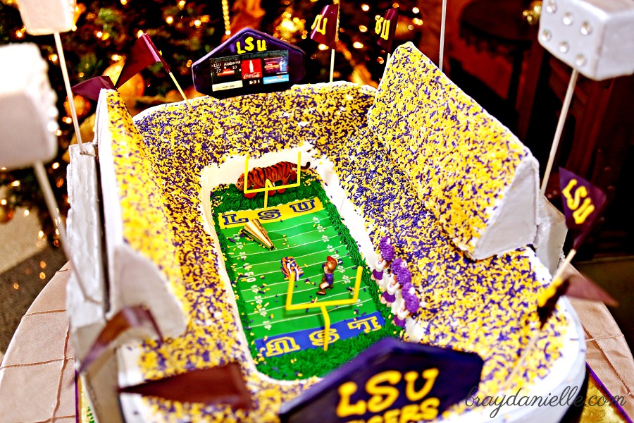 lsu stadium cake