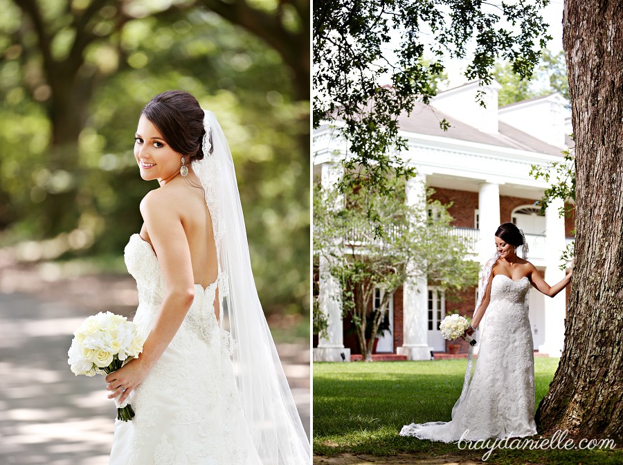 beautiful outdoor bridal portraits