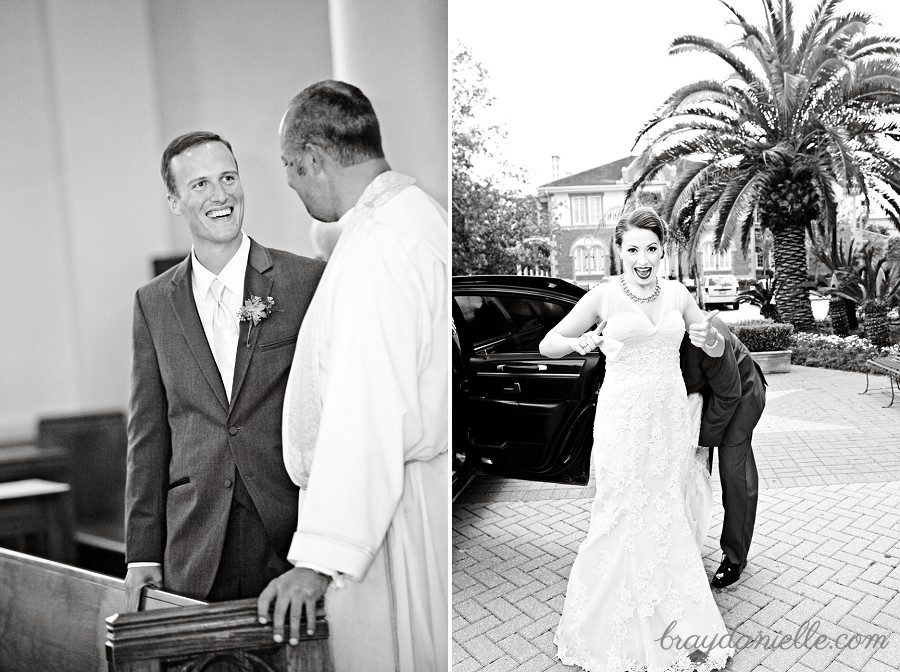 Bride and groom before the ceremony