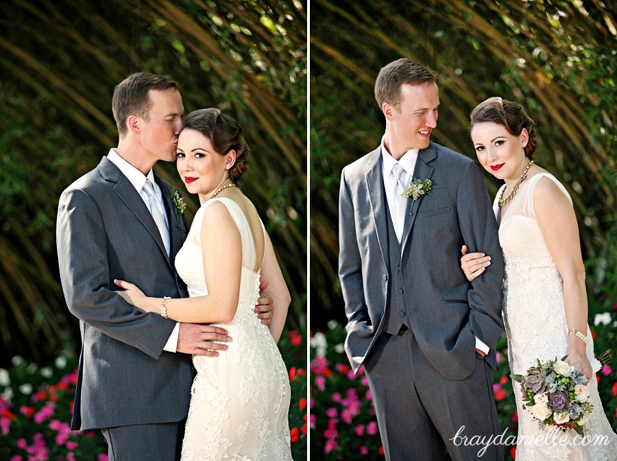 Bride and groom daytime portrait