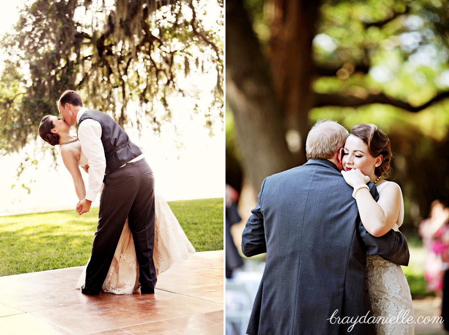 Beautiful outdoor wedding dances