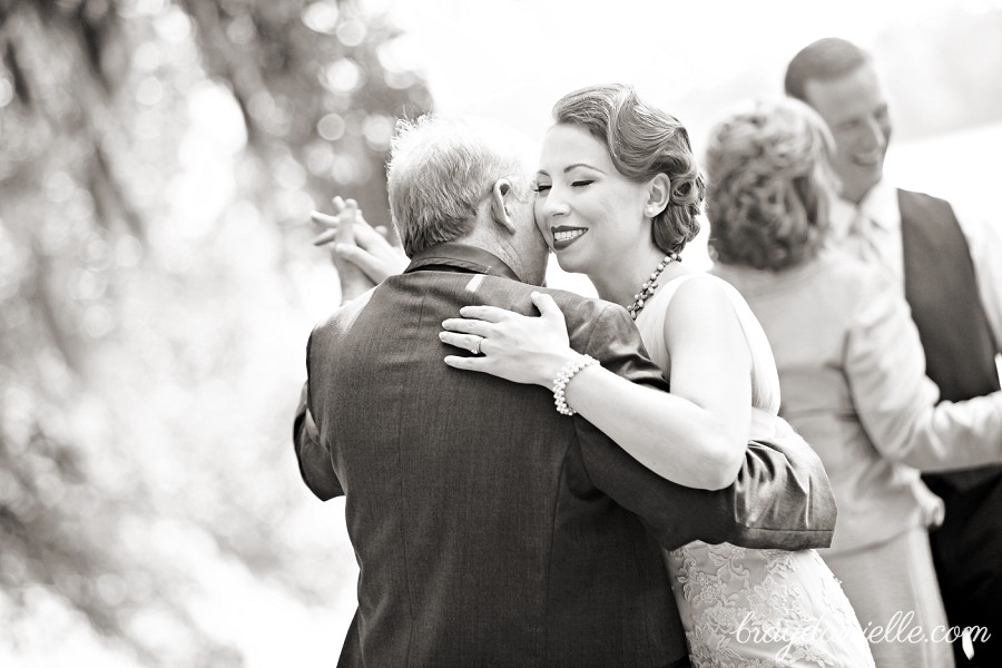 Bride dancing