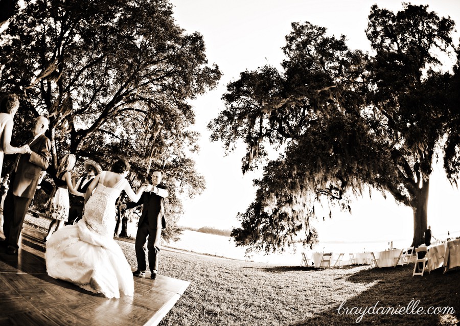 Beautiful outdoor wedding reception