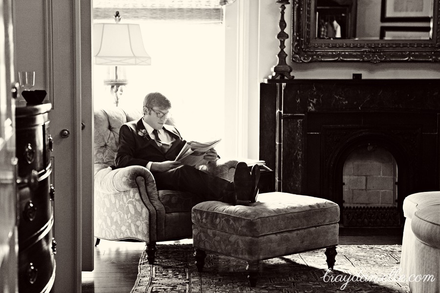 Behind the scenes groom