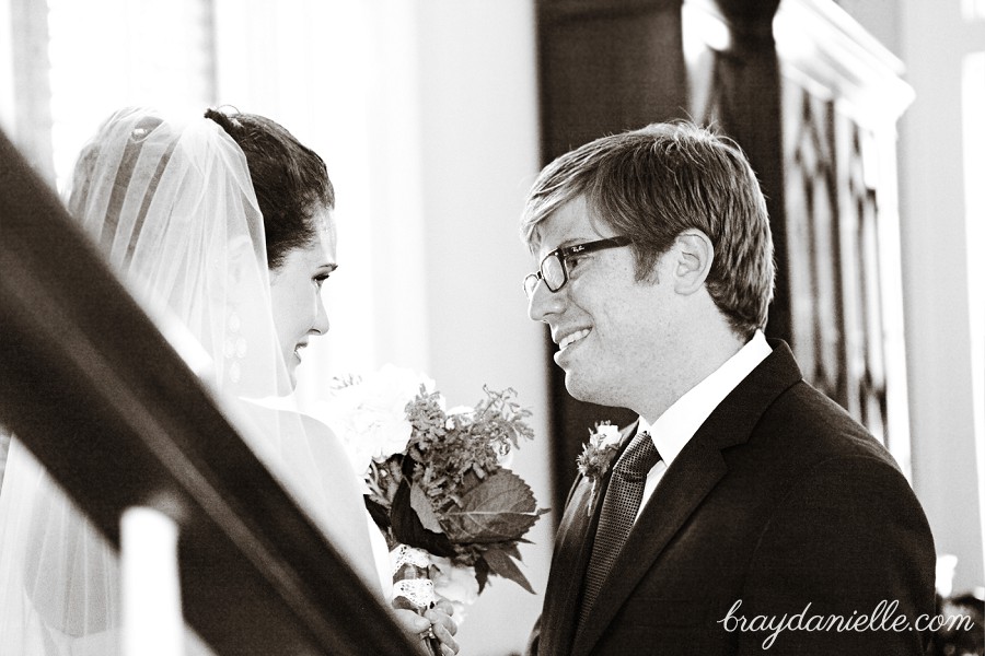 bride and groom moment