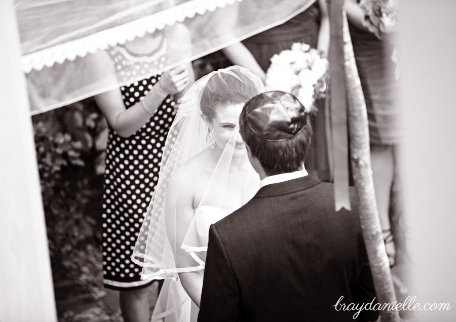 bride under veil