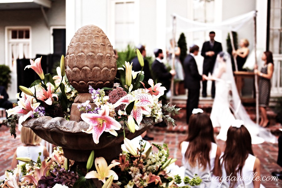 outside wedding ceremony