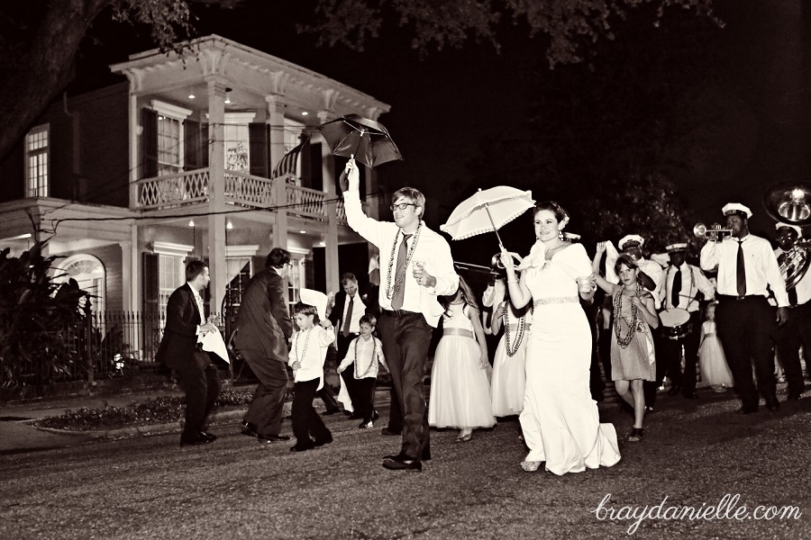 New orleans night time second line