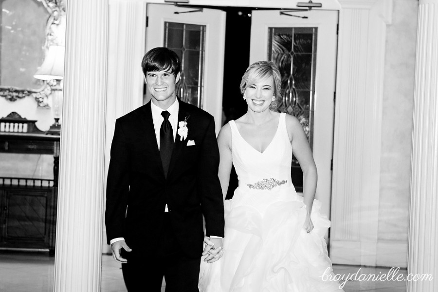 bride and groom entrance