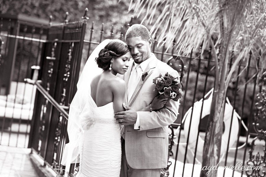 bride and groom portrait