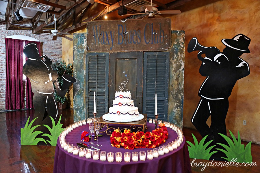 wedding cake table