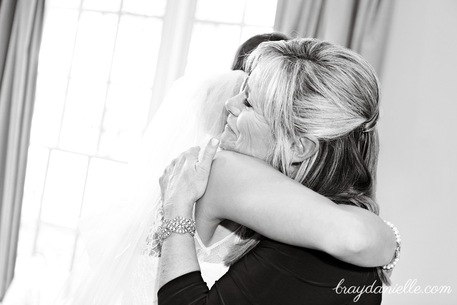 Mother of Bride hugging