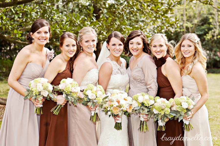 neutral color bridesmaid dresses