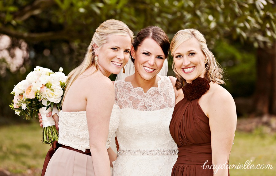 Bride and sisters