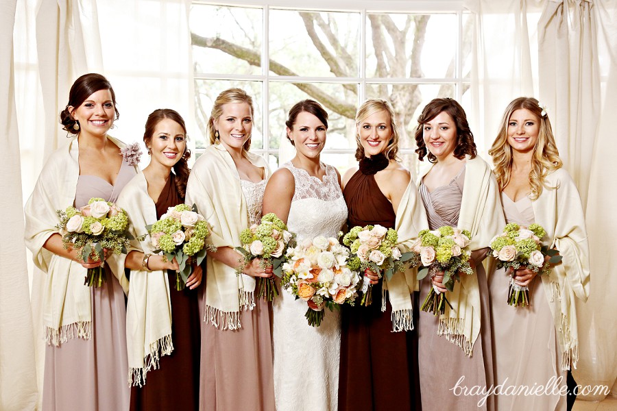 High end bridal party portrait