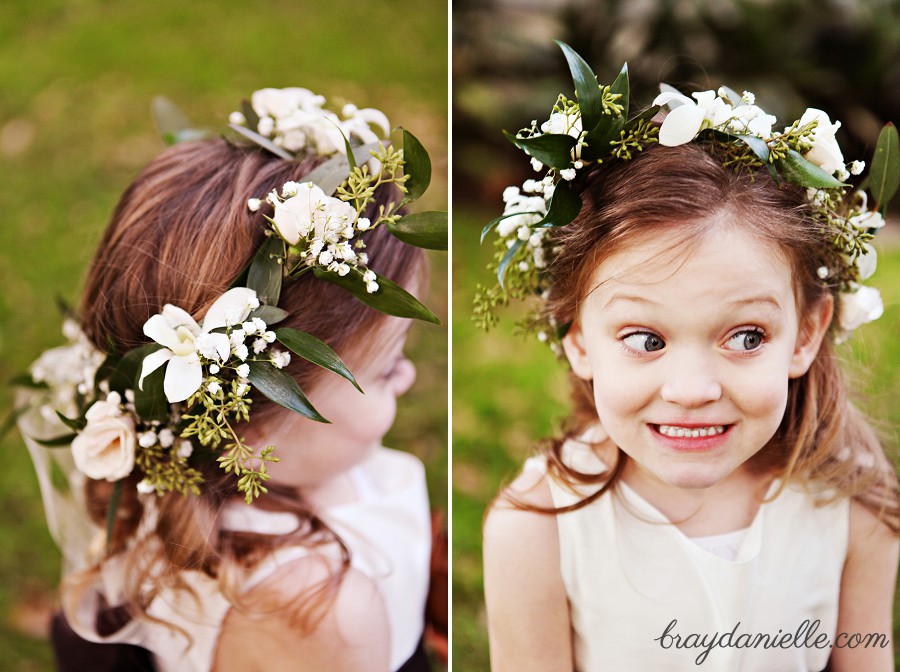 Flower girl wreath 