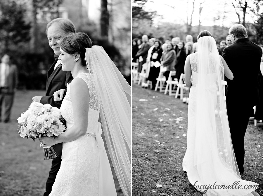 Walking down the aisle