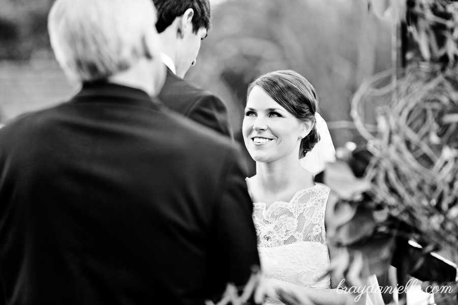 close up of bride