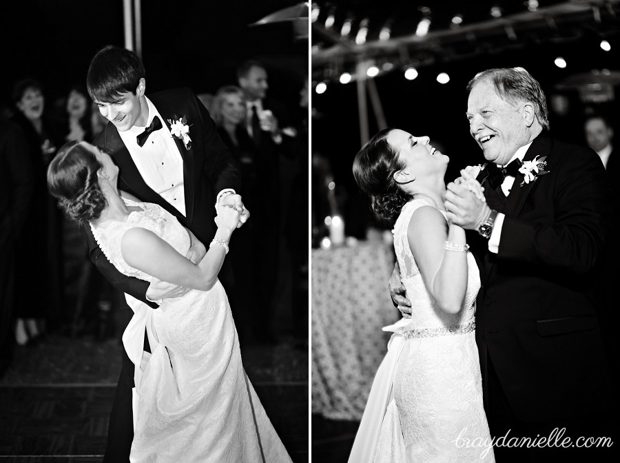 night time wedding dance