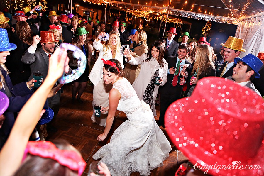 Bride dancing