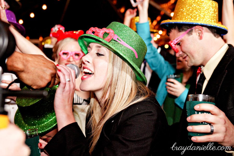 wedding guest singing