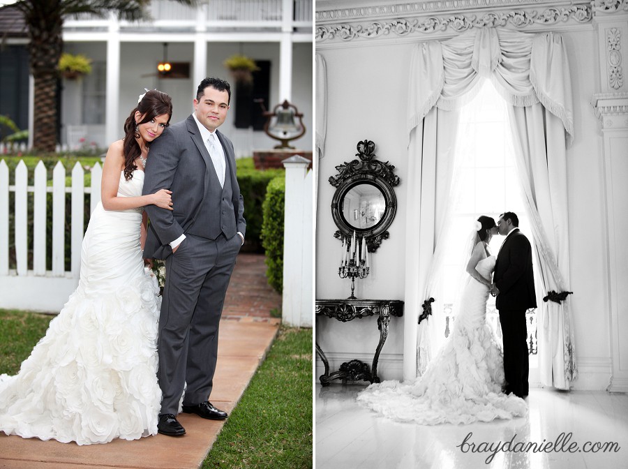 romantic bride and groom photo