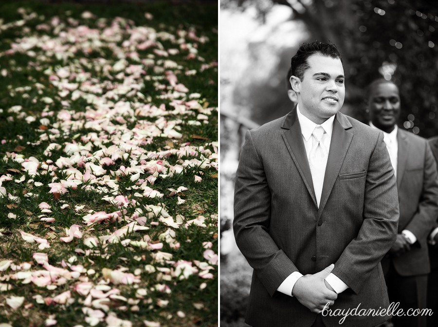 Groom waiting for the bride