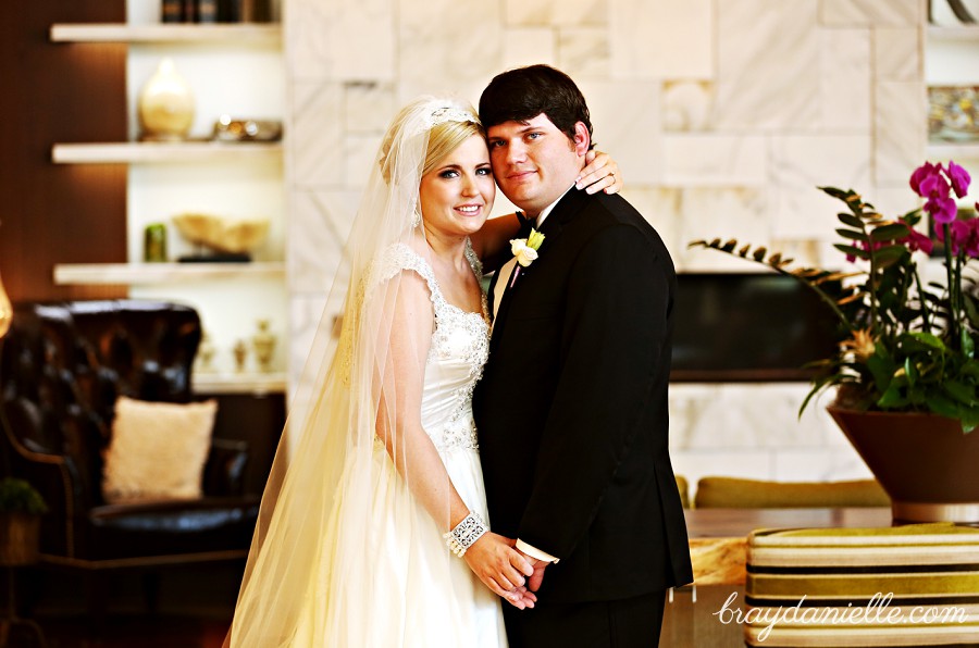 Bride and Groom Portrait, wedding by Bray Danielle Photography at the Renaissance Hotel
