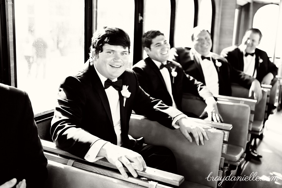 Unique Groomsmen photo trolley