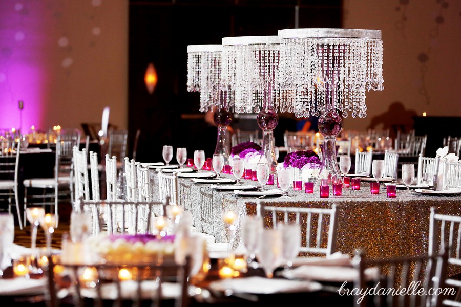 Elegant Wedding Reception Decor, wedding by Bray Danielle Photography at the Renaissance Hotel