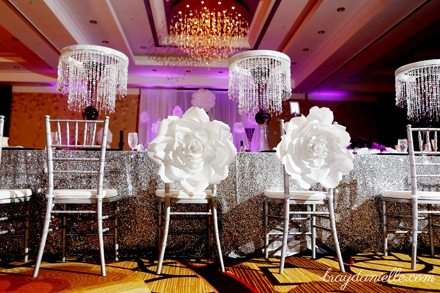 Elaborate Wedding Reception Decor, wedding by Bray Danielle Photography at the Renaissance Hotel 