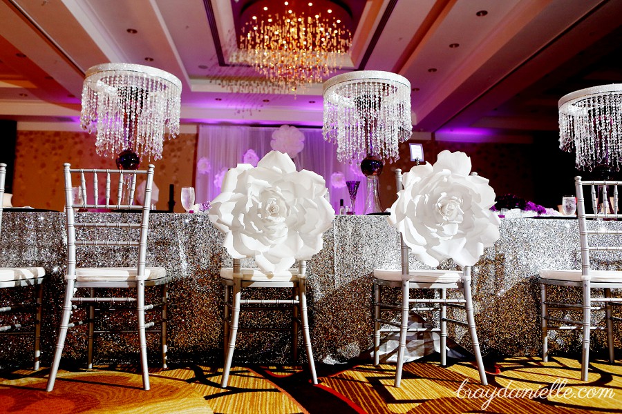 Elaborate Wedding Reception Decor, wedding by Bray Danielle Photography at the Renaissance Hotel