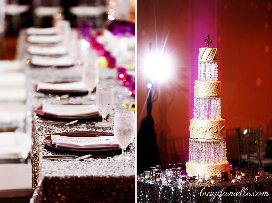 Magnificant Wedding Cake, wedding by Bray Danielle Photography at the Renaissance Hotel 