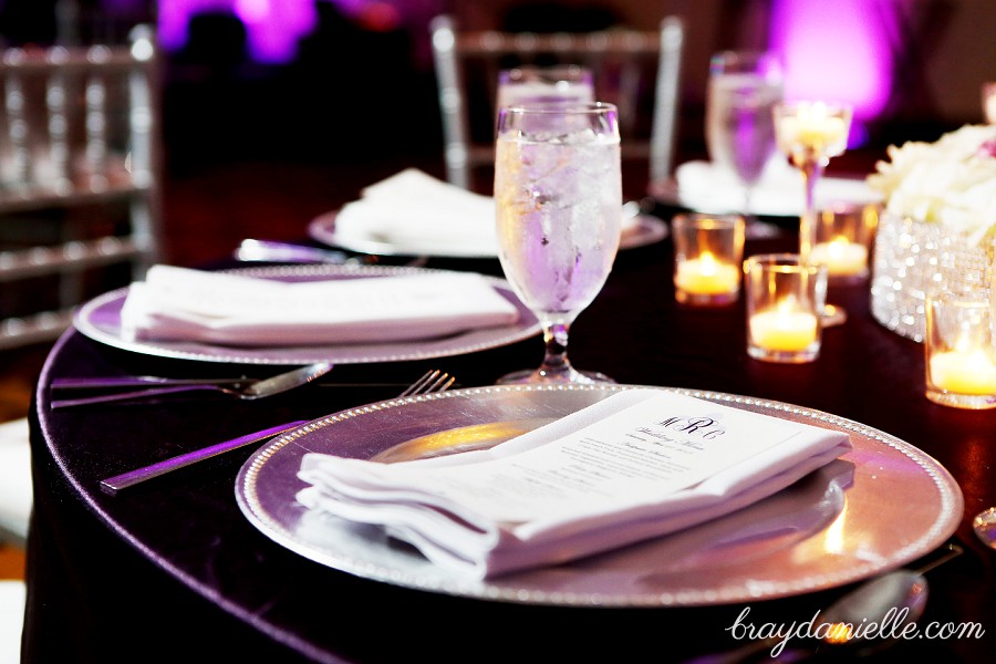 Wedding Reception Table Setting